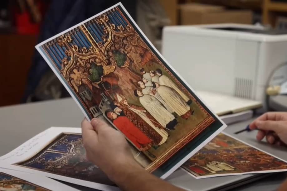 “Procesión al Monte Gargano” fue una de las obras que el pintor Nicolás Francés dedicó a San Miguel.