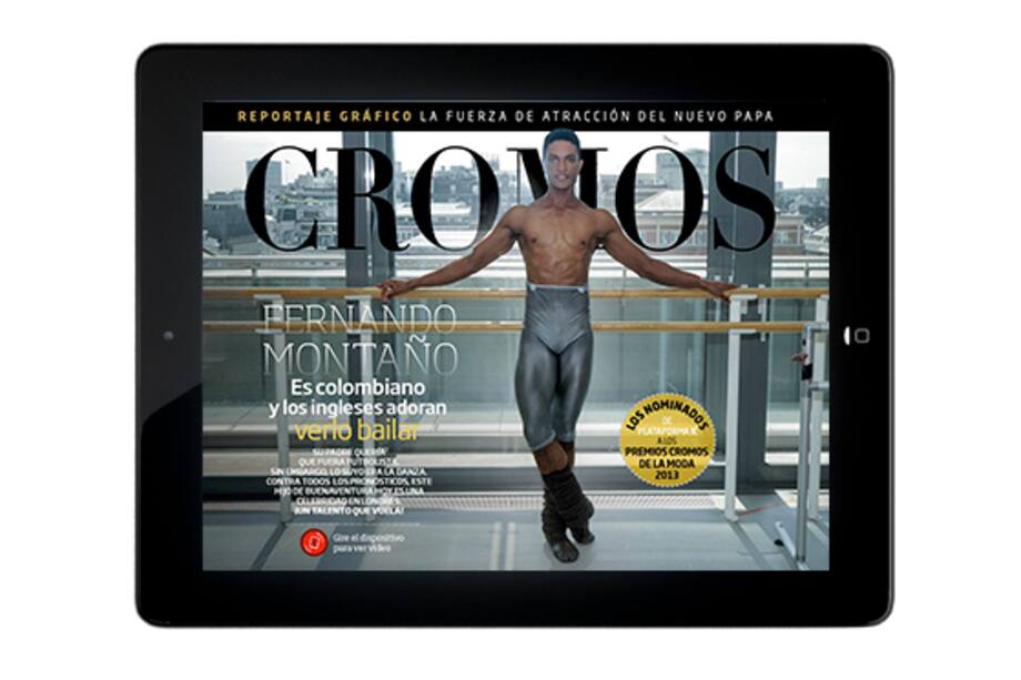 Fernando Montaño, nuestra portada de la nueva edición Cromos para Ipad