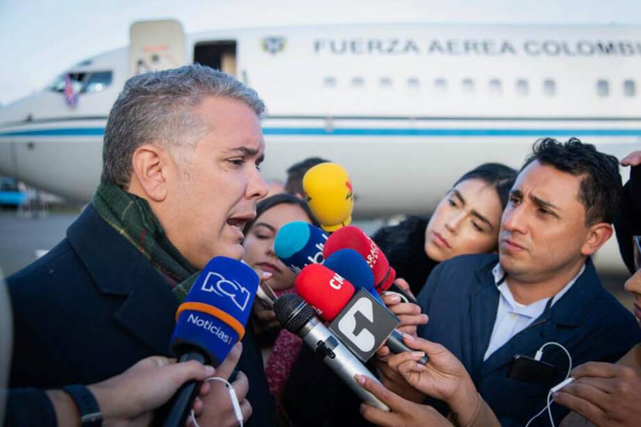 El presidente Iván Duque llegó a Londres este lunes, en el marco de una visita de trabajo que hará por algunos países de Europa. / SIG