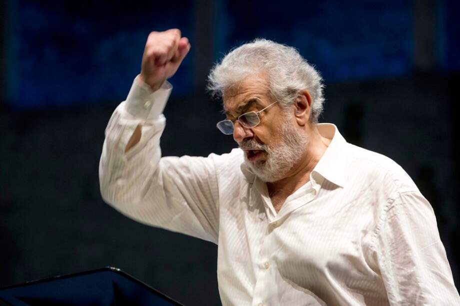 El tenor español Plácido Domingo.