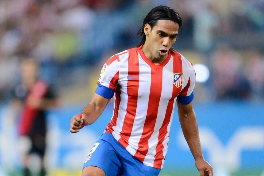 Falcao García, delantero del Atlético de Madrid. Foto: AFP