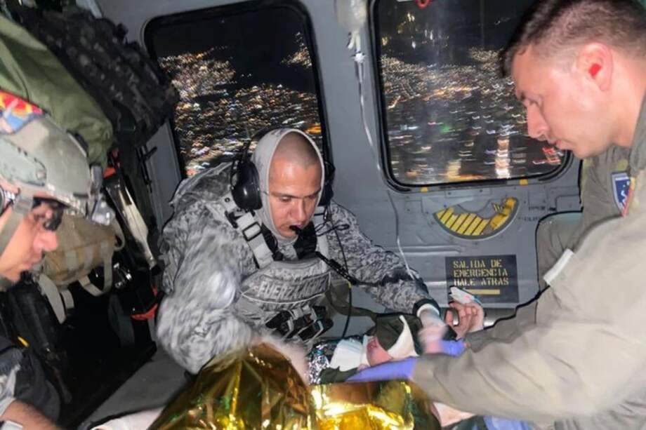 La bebé nació a 9.500 pies de altura sobre el municipio de San Pedro de los Milagros, Antioquia.