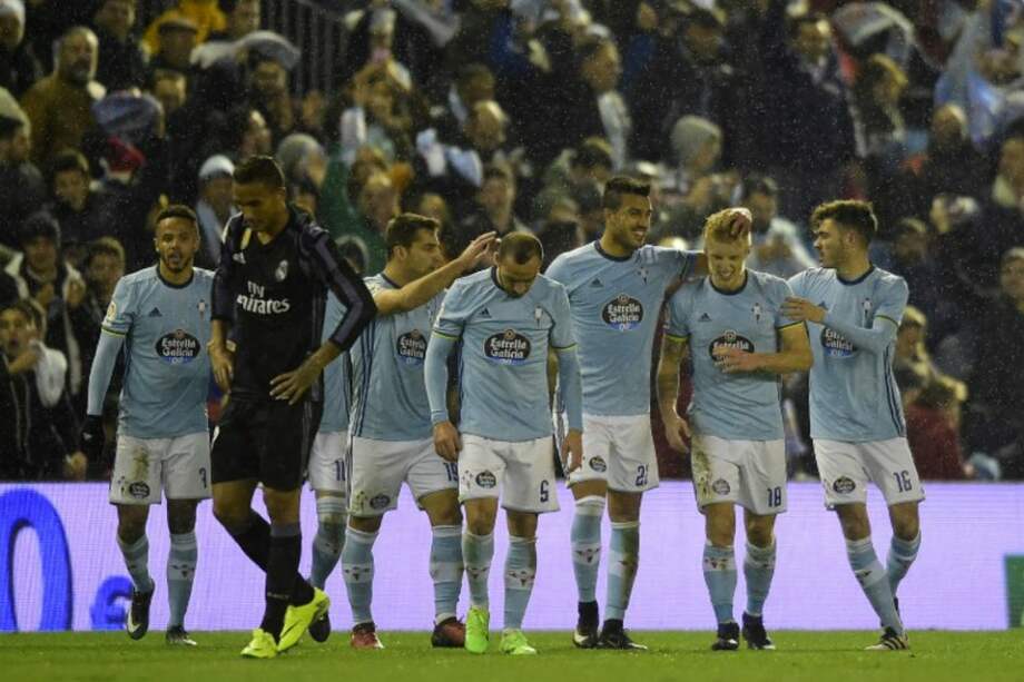 Celta de Vigo culminó la hazaña y eliminó a Real Madrid, este miércoles. / AFP