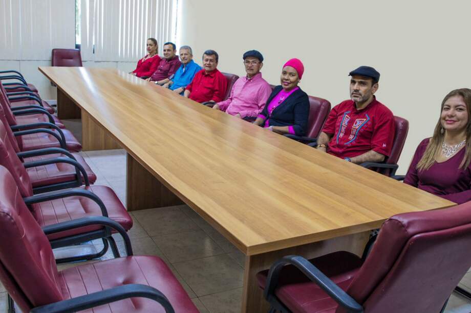 Delegación negociadora del Eln. / Twitter @ELN_RANPAL_COL