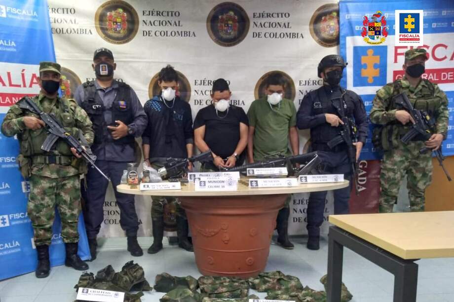 Mamarón, señalado reclutador del frente 5 de las disidencias al momento de su captura.