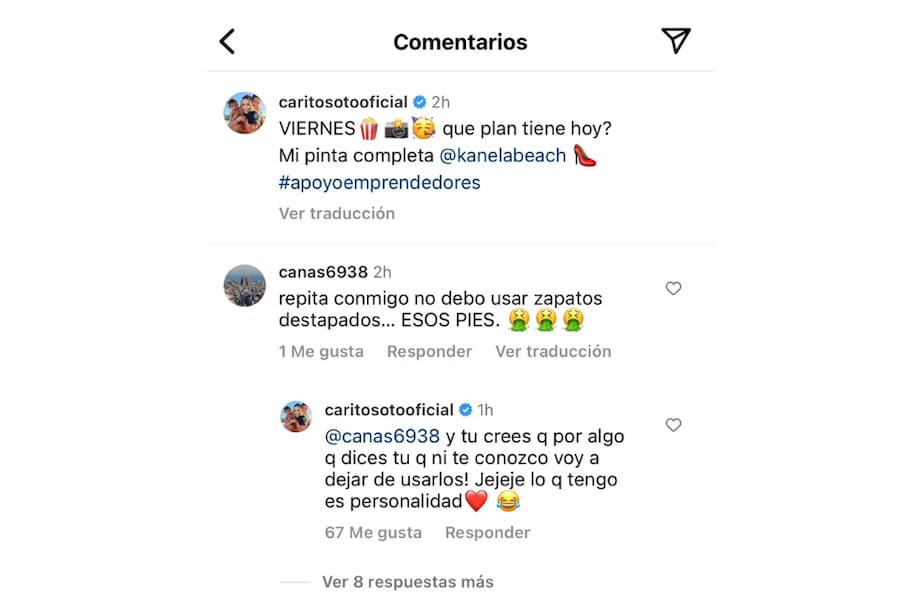 El comentario que molestó a Carolina Soto.