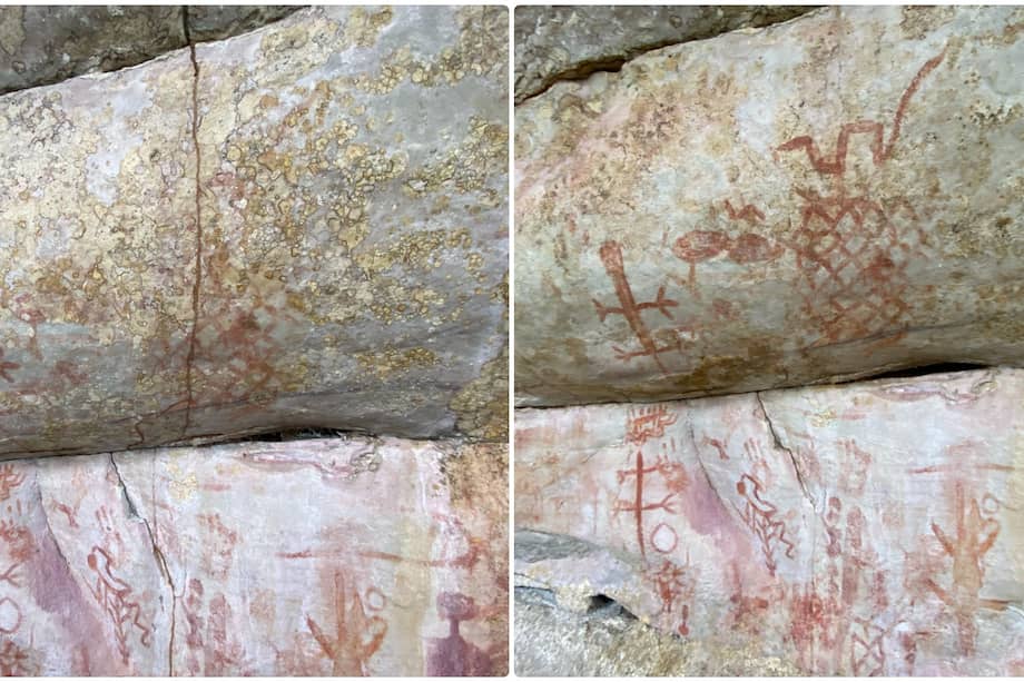 Tras el trabajo salieron a la luz nuevas imágenes (ver foto de la derecha), antes cubiertas por diferentes materiales.