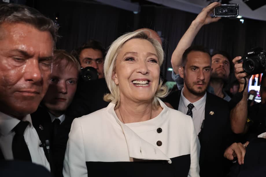 La líder de la extrema derecha francesa, Marine Le Pen.