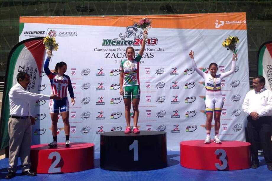 Sérika Gulumá ciclista del equipo Indeportes Boyacá.