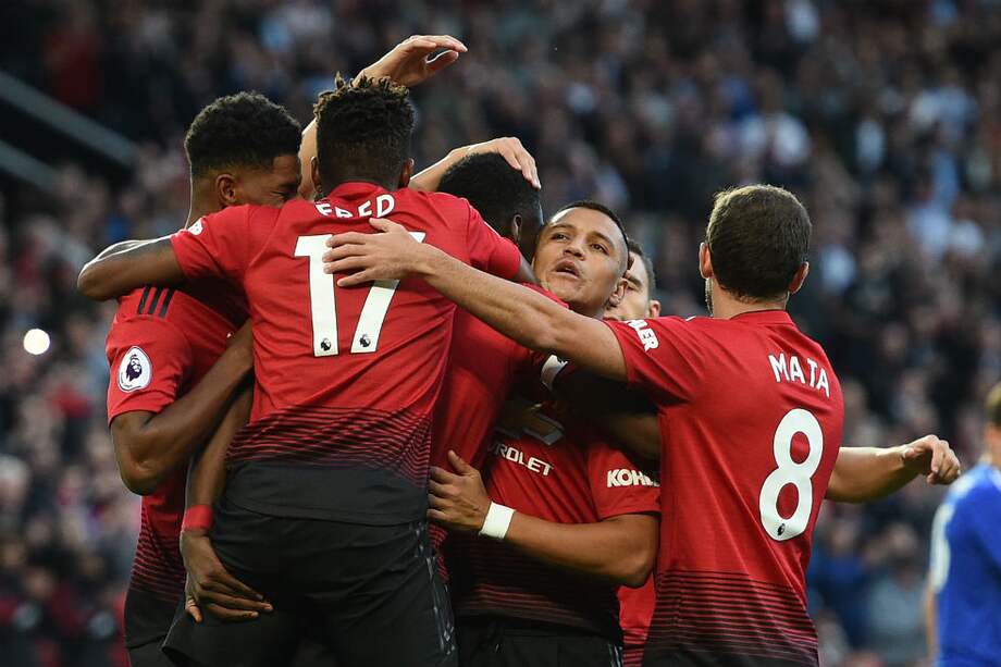Manchester United es séptimo en la Premier League de Inglaterra. / AFP