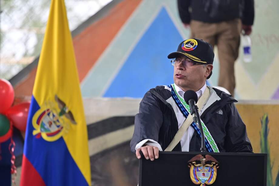 El presidente habló desde Caldono (Cauca).