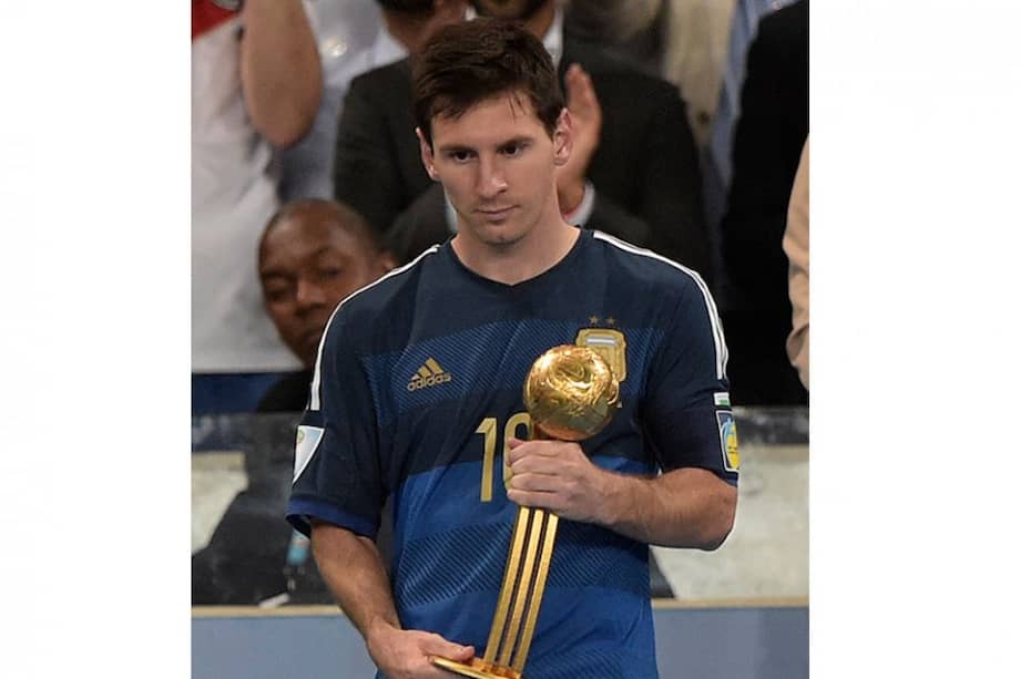 Lionel Messi ganó el balón de oro como mejor jugador del Mundial Brasil 2014. Foto: AFP