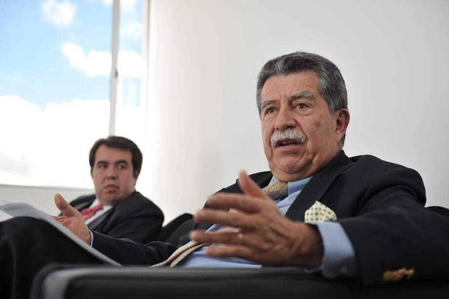 Los abogados de las víctimas del Fondo Premium Juan David Riveros y Sergio Rodríguez.