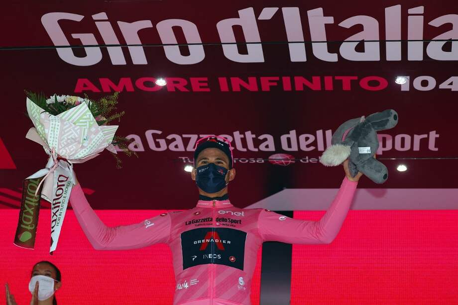Filippo Ganna, líder del Giro de Italia.