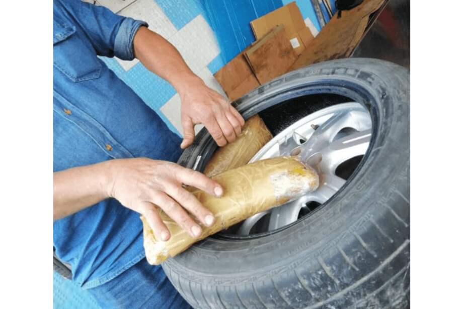 La encomienda fue enviada de Cali a Bogotá. / Policía Metropolitana de Bogotá