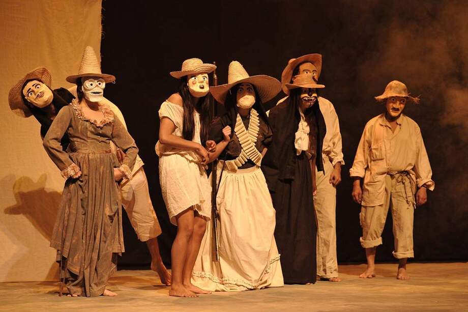 Imagen de la obra Pedro Páramo que se estrenará hoy en el Teatro Libre del centro. / Óscar Pérez