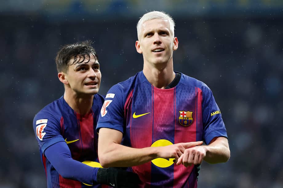 Pedri y Dani Olmo, claves este sábado en el triunfo de Barcelona.