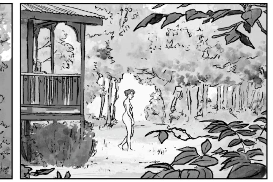 Fragmento de “La sudestada”, novela gráfica del autor argentino Juan Sáez Valiente y novedad de Cohete Cómics para la Filbo 2018.