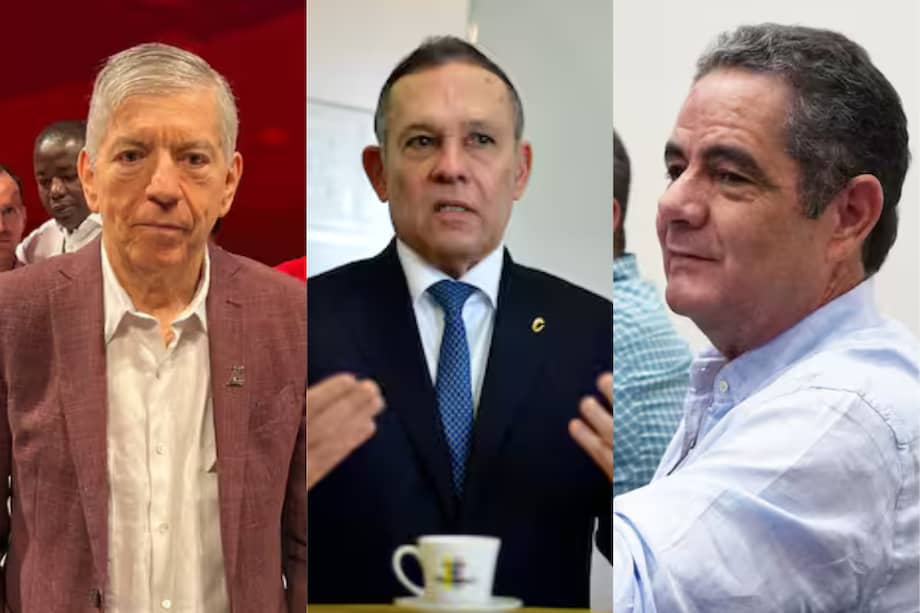 César Gaviria, Efraín Cepeda y Germán Vargas Lleras son los jefes de los partidos Liberal, Conservador y Cambio Radical.