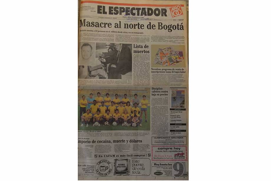 Portada del 5 de diciembre de 1986.