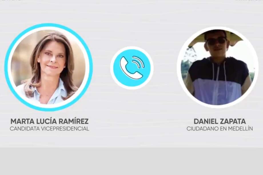 Desde el metro de Medellín, estudiante habló con Marta Lucia Ramírez y sus propuestas