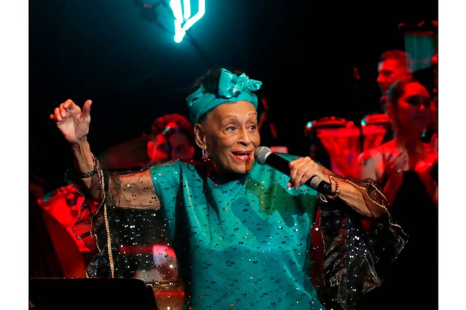 Omara Portuondo, representante del son cubano, durante la clausura del 35 Festival de Jazz de La Habana.