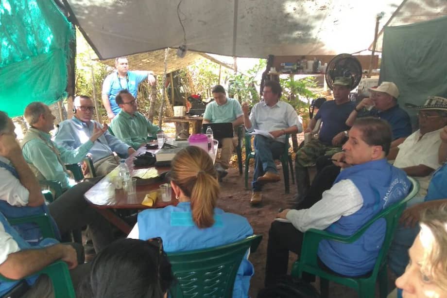 Reunión de delagados de las Farc con Jeffrey D. Feltman, secretario general adjunto de Asuntos Políticos de Naciones Unidas. / NC Noticias