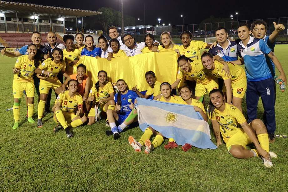 El Atlético Huila Femenino avanzó a semifinales de la Copa Libertadores, en Brasil. / Cortesía