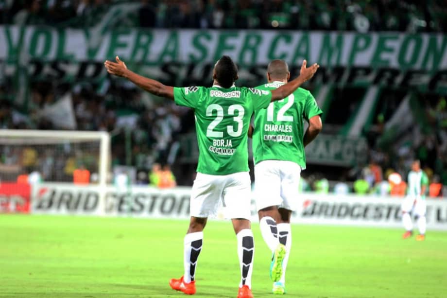 Miguel Ángel Borja delantero de Atlético Nacional. Foto: AFP