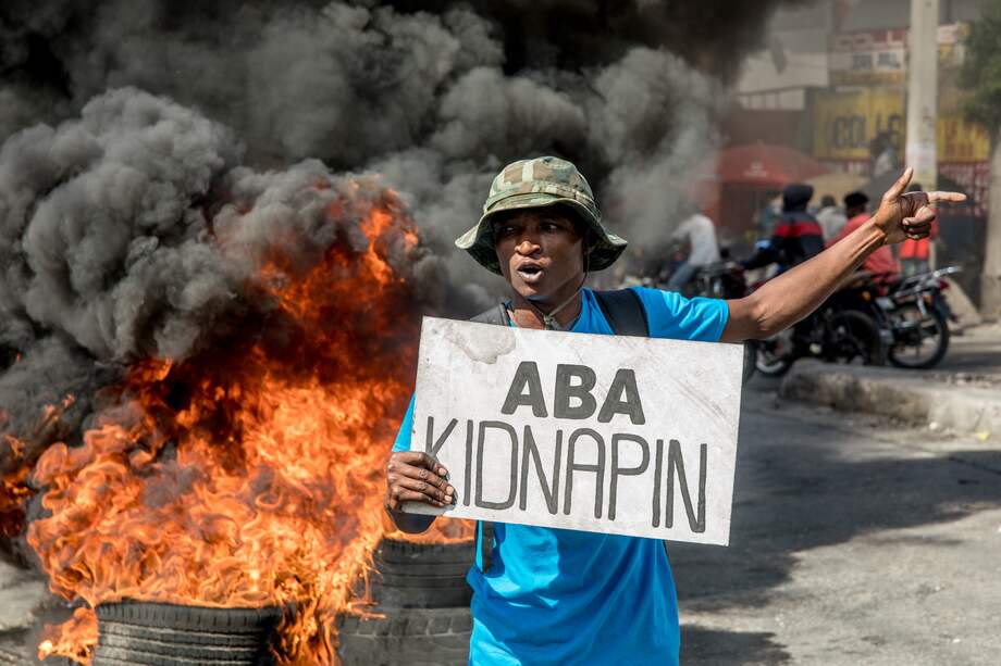 Los haitianos han protestado por el aumento de secuestros en el país.