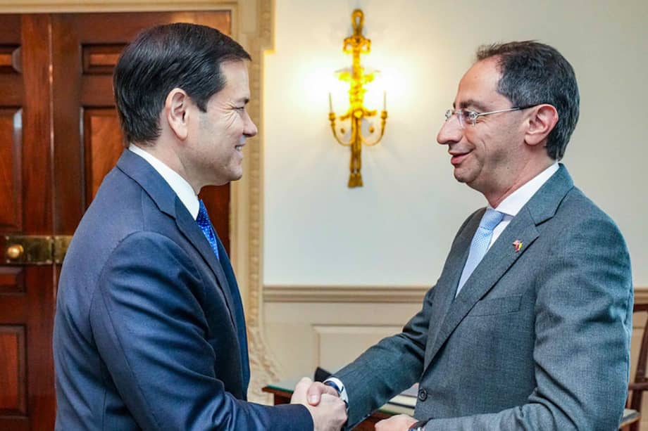 El secretario de Estado de Estados Unidos, Marco Rubio, recibió al vicepresidente electo de Colombia, José Manuel Restrepo, este miércoles.