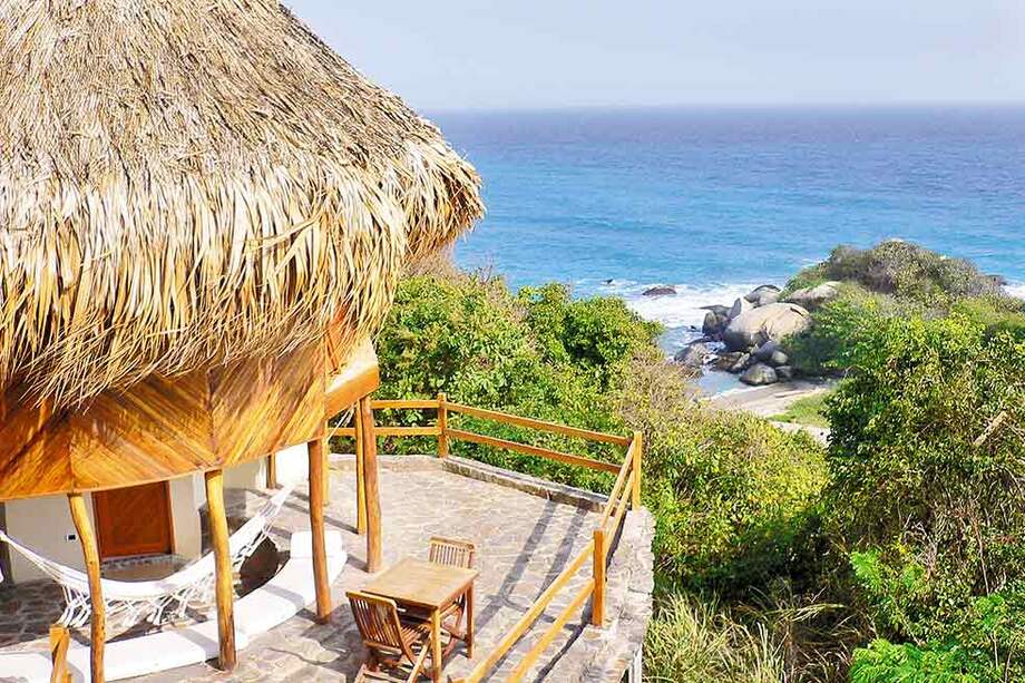 Vista desde uno de los 14 ecohabs del Parque Tayrona administrados por la Unión Temporal Concesión Tayrona en Santa Marta. / Archivo Parques Nacionales Naturales de Colombia