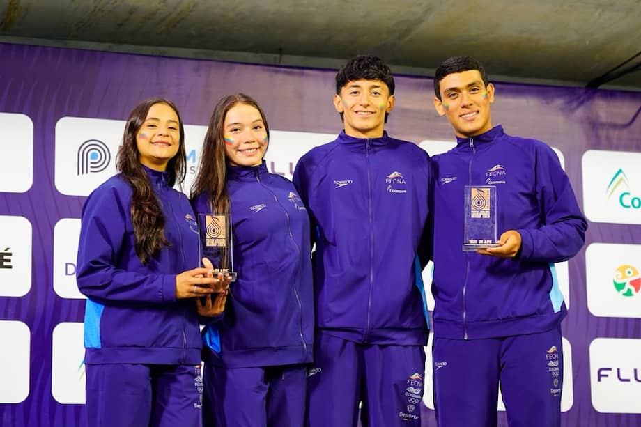 Integrantes de la delegación colombiana que compitió en el Panam Aquatics Swimming Championships de Ibagué.