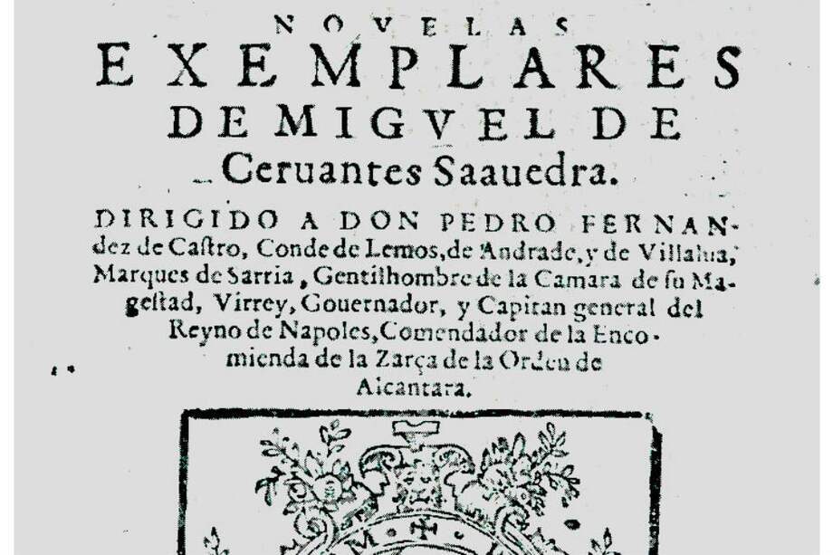 Portada de la edición príncipe de las ‘Novelas ejemplares’ (Madrid, Juan de la Cuesta, 1613).