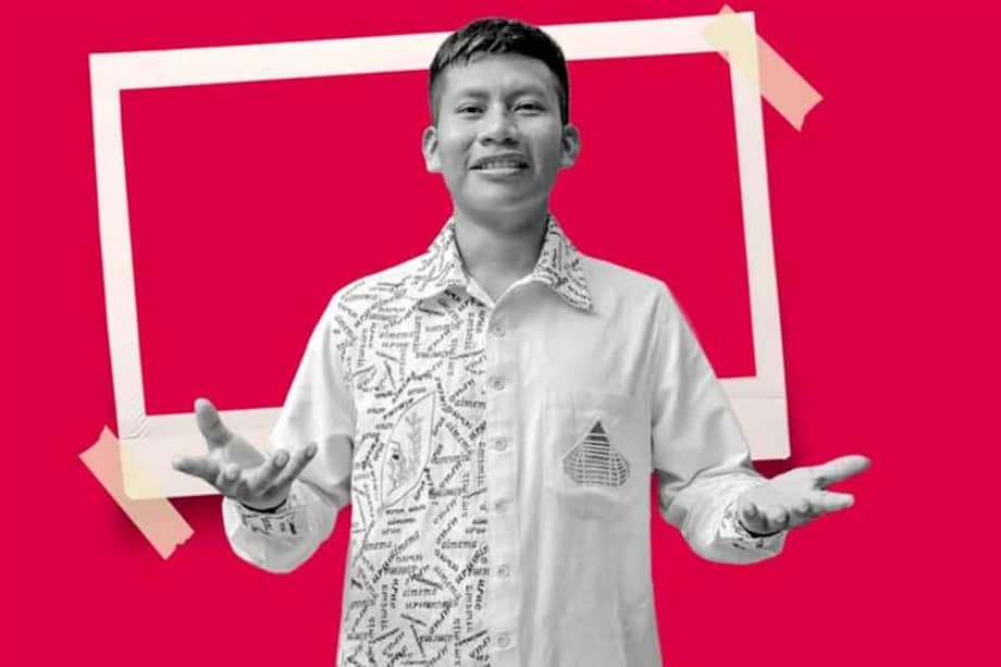 Aimema Úai usa el mambe, sangre de drago y huito para crear sus obras.