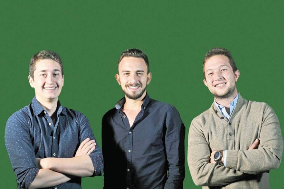 Julio Alviz, Daniel Garzón y Federico Plarin, creadores de Booklick. / Óscar Pérez
