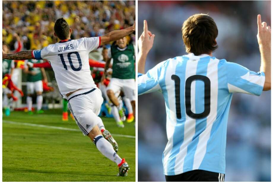 James y Messi los '10' que quedan en la Copa América Centenario. / El Espectador