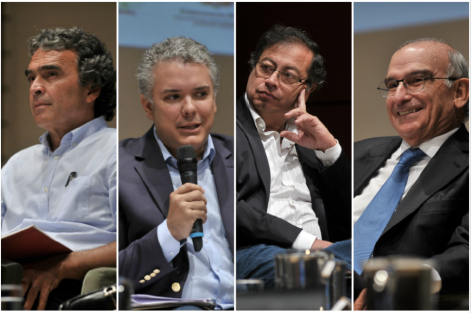 El foro con candidatos fue organizado por Fescol, el Foro Nacional Ambiental, El Espectador y Caracol Televisión. No asistieron Germán Vargas y Marta Lucía Ramírez. / Fotos: Óscar Pérez - El Espectador