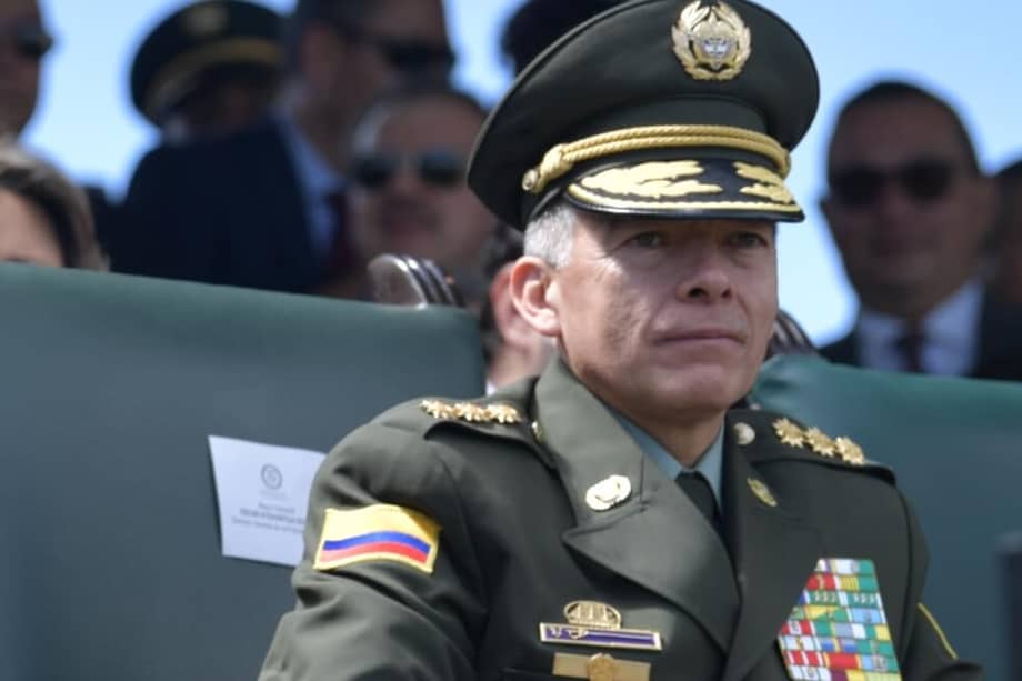 El general Oscar Atehortua Duque, director de la Policía Nacional. Óscar Pérez - El Espectador