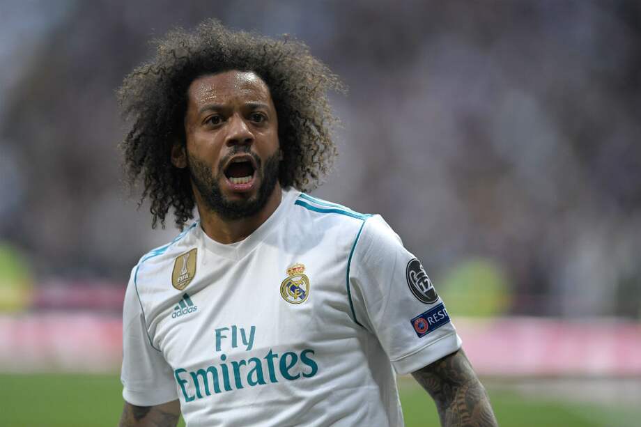 Marcelo, lateral izquierdo del Real Madrid. / AFP