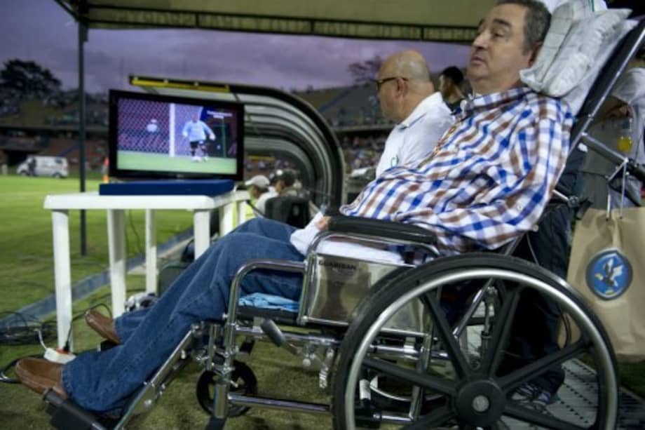 Luis Fernando Montoya, el "Campeón de la Vida". / AFP
