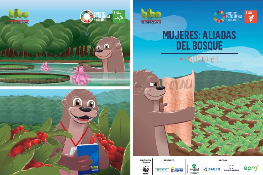 Keiko es la nutria que acompaña a los niños y jóvenes colombianos. / El Esopectador.