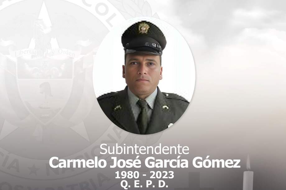 Fotografía del subintendente Carmelo José García Gómez.