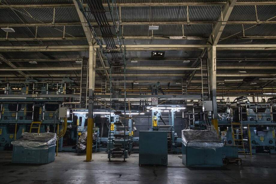 Fotografía de las rotativas del diario nicaragüense La Prensa tomada este viernes 7 de febrero. / AFP