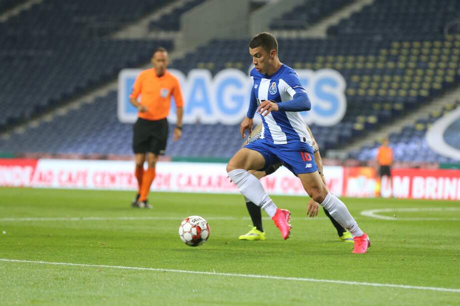 El mediocampista colombiano Mateus Uribe, durante el encuentro de este martes entre Porto y Boavista. / @FCPorto