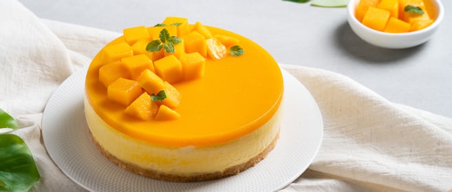 "Cheesecake" de mango sin horno: la receta con galleta y leche condensada