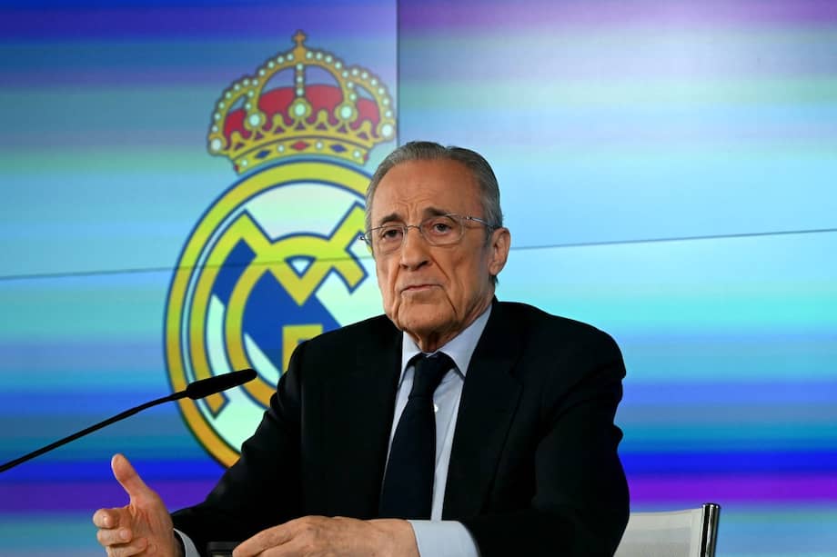 El presidente del Real Madrid, Florentino Pérez, dio una conferencia de prensa en la ciudad deportiva de Valdebebas este martes 12 de mayo de 2026.
