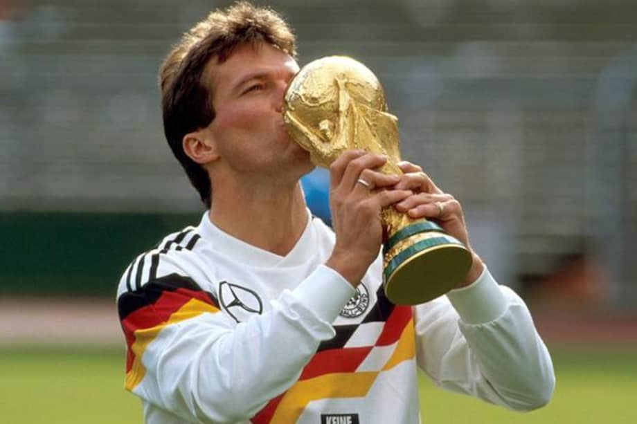 Lothar Matthäus, campeón del mundo en Italia 1990. / AFP