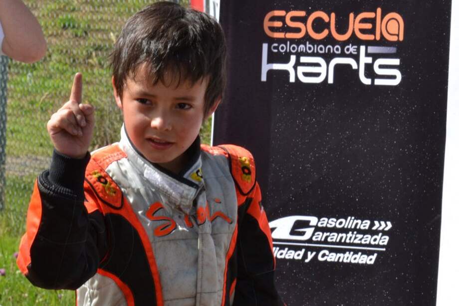 Sebastián "Chevy" Rodríguez, kartista colombiano. / Cortesía