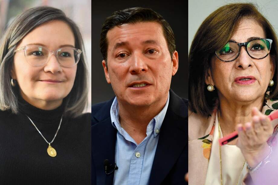 Superintendente Cielo Rusinque, registrador Hernán Penagos, procuradora Margarita Cabello.